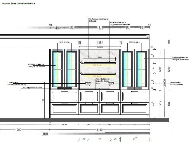 Vitrinenschrank